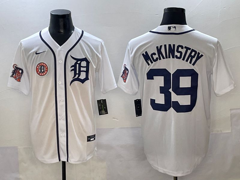 Men 2025 Detroit Tigers #39 Mckinstry White Game Nike MLB Jersey style 7